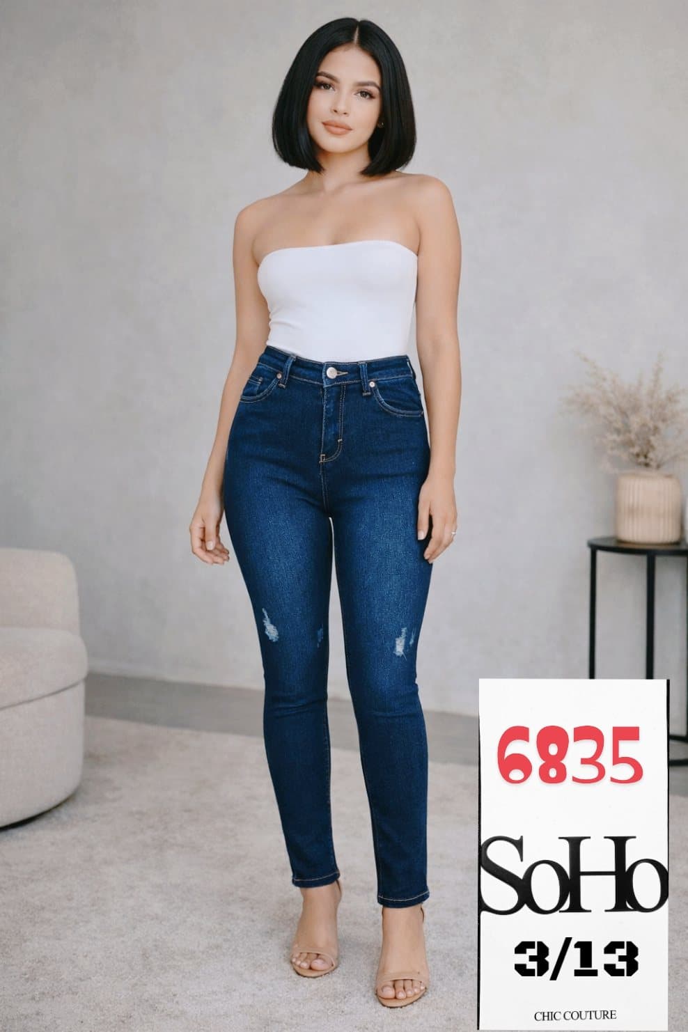 SOHO 6835 High-Waist Skinny Jeans sold by ATHERYA - view 2