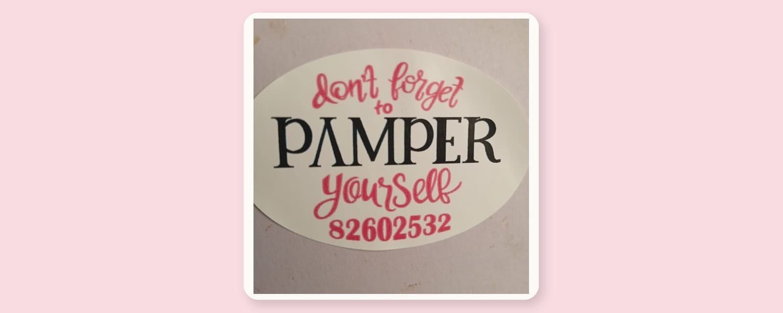 Pamper Yourself store cover